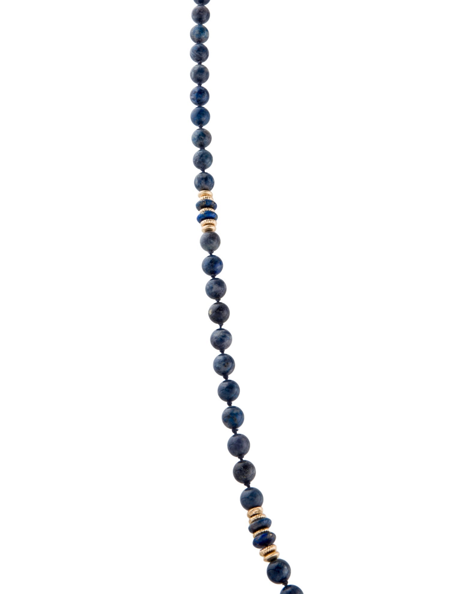 Necklace 14K Lapis Lazuli Bead Necklace