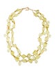Necklace Quartz Bead Multistrand Necklace