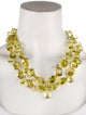 Necklace Quartz Bead Multistrand Necklace