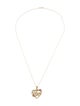 Necklace 14K "I Love You" Heart Pendant Necklace