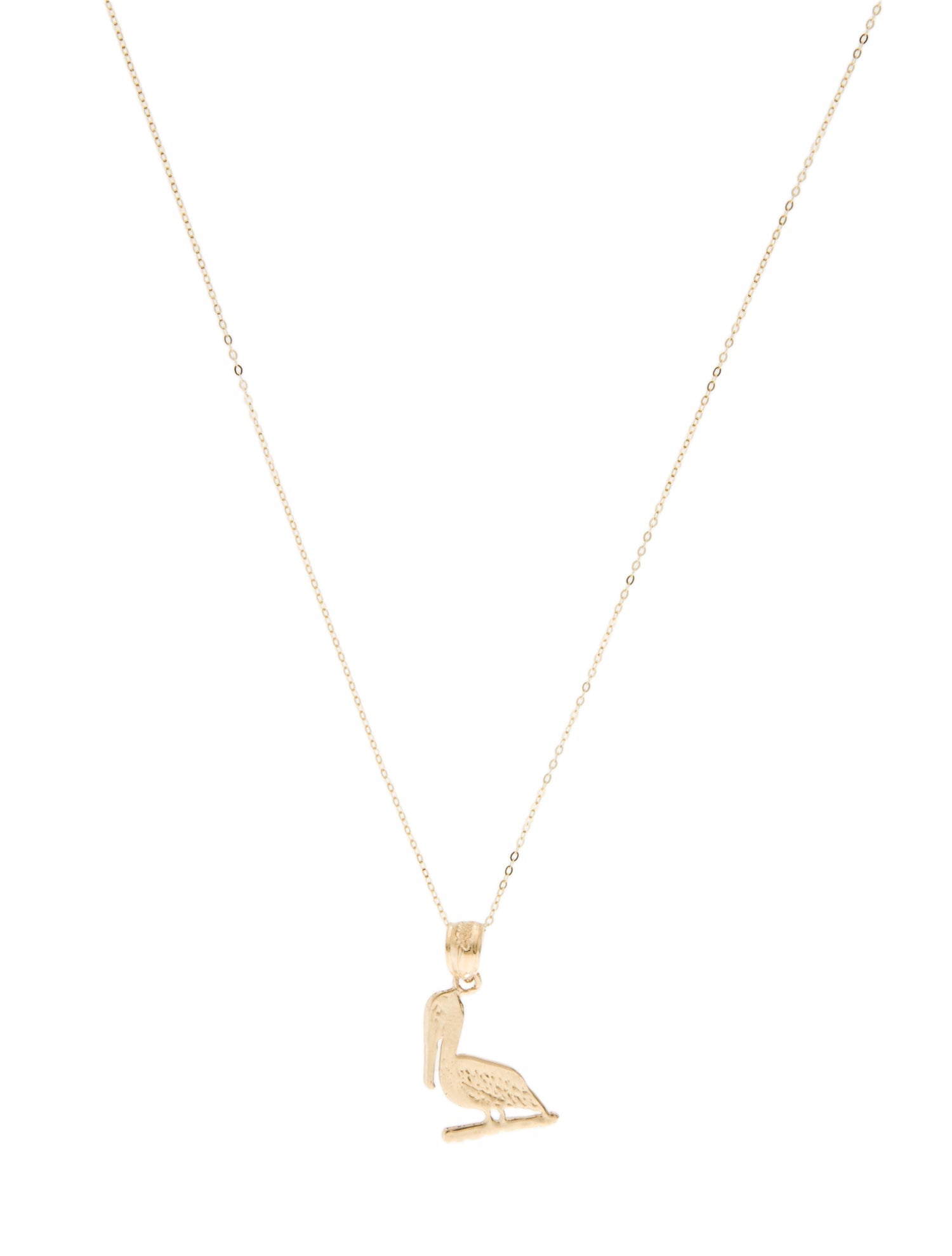 Necklace 14K Bird Pendant Necklace