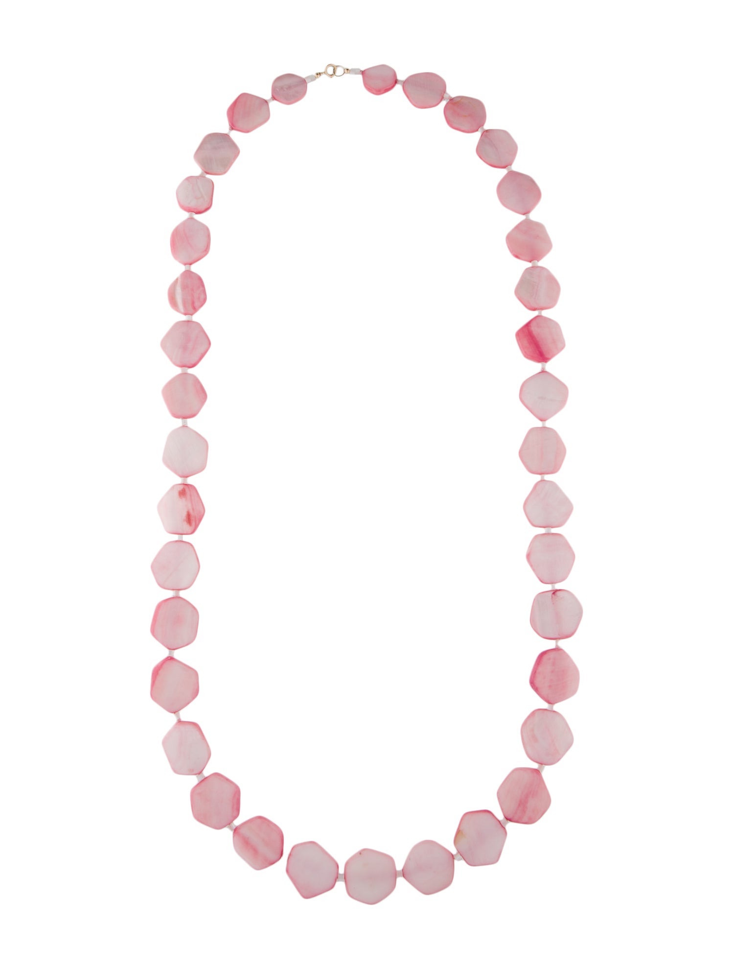 Necklace 14K Dyed Mother of Pearl Bead Strand Necklace