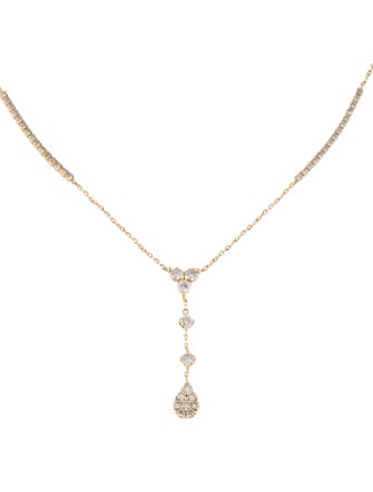 Necklace 14K Diamond Lavalier Necklace