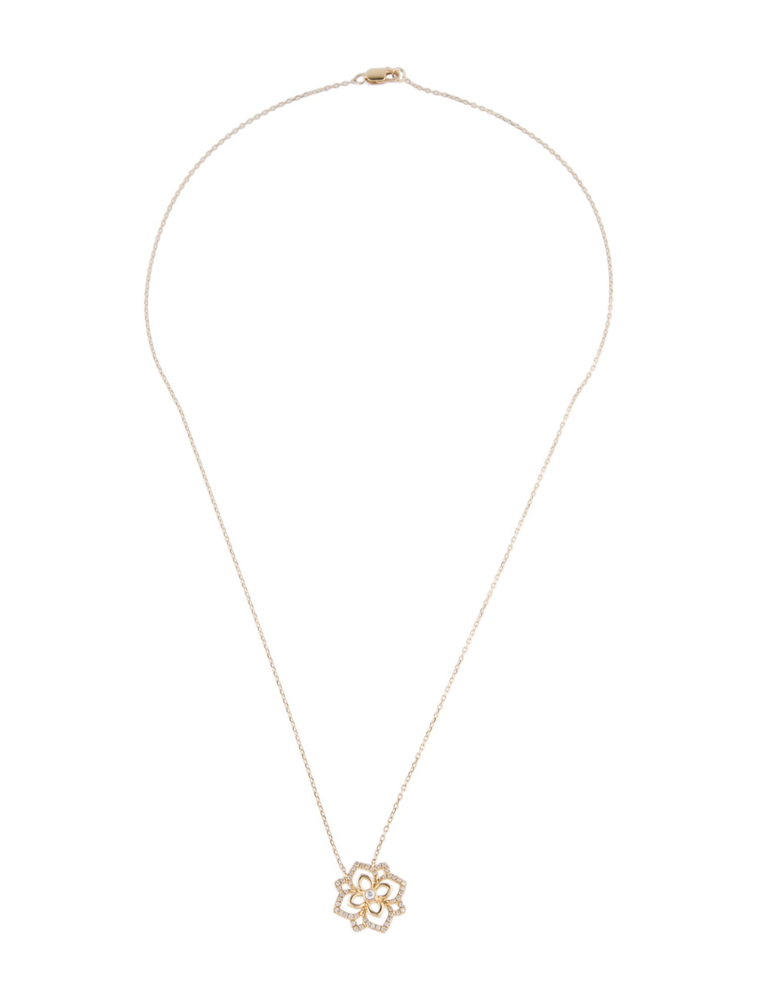 Necklace 14K Diamond Pendant Necklace