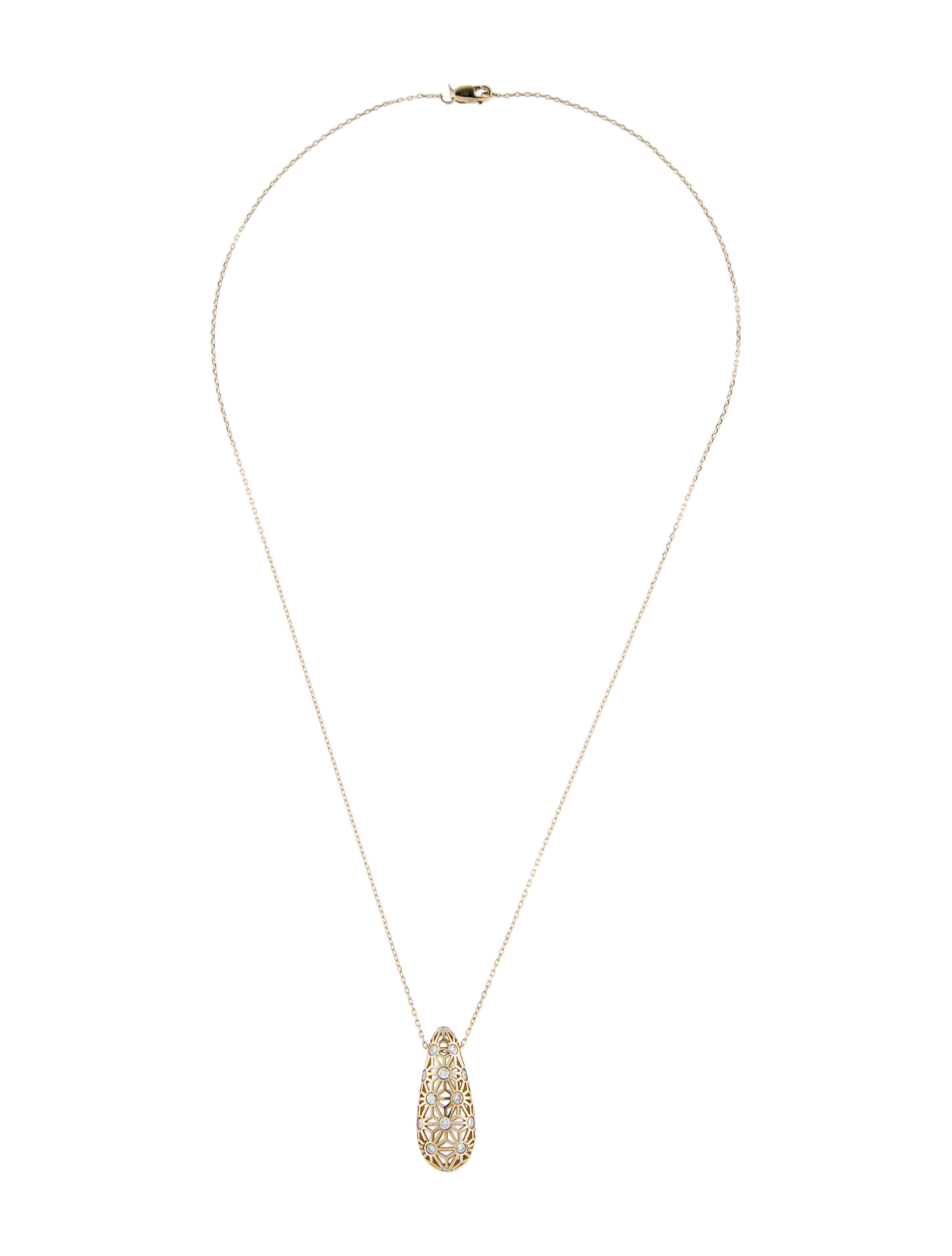 Necklace 14K Diamond Pendant Necklace