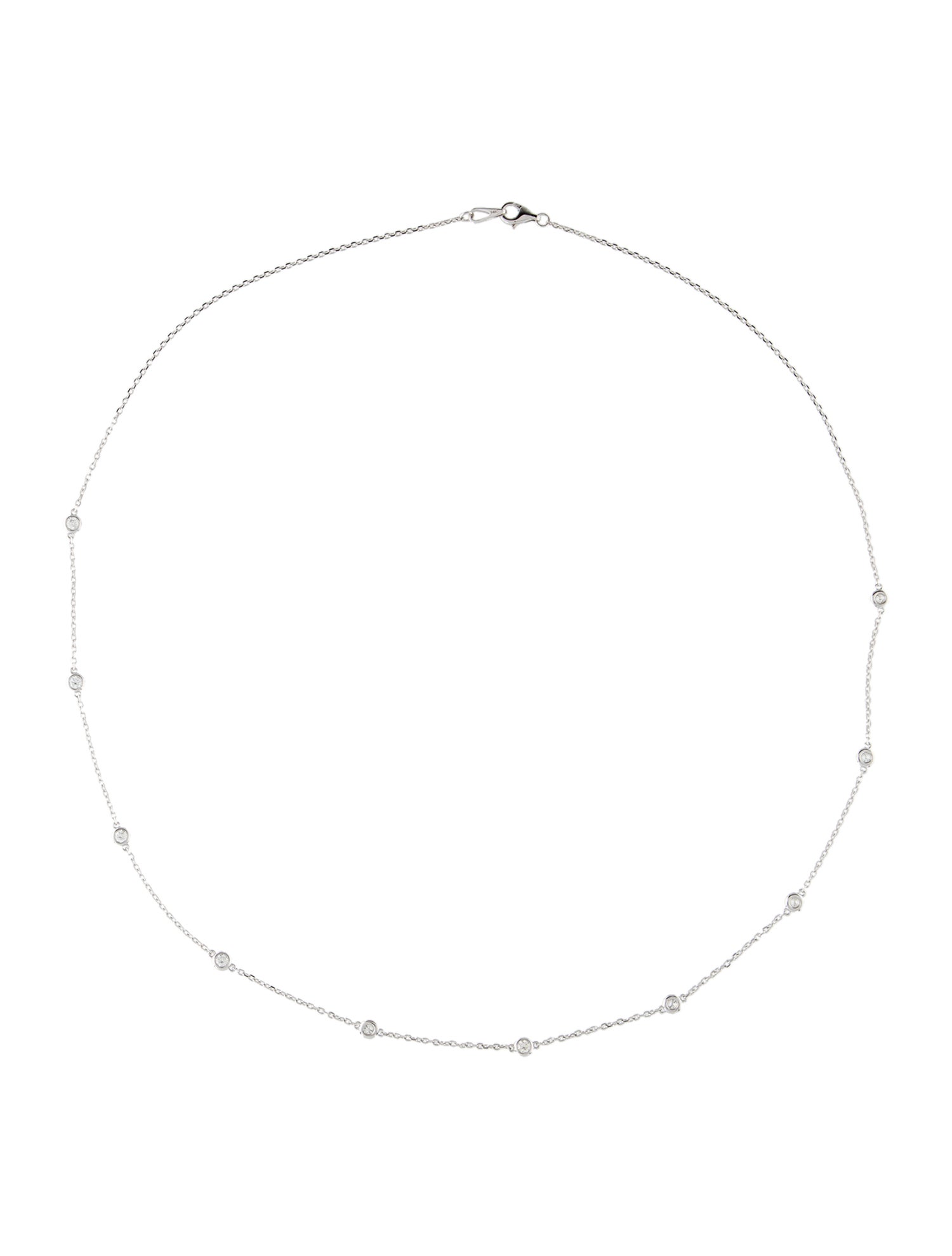 Necklace 14K Diamond Station