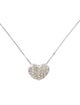 Necklace 18K 1.00ctw Diamond Heart Slide Pendant Necklace