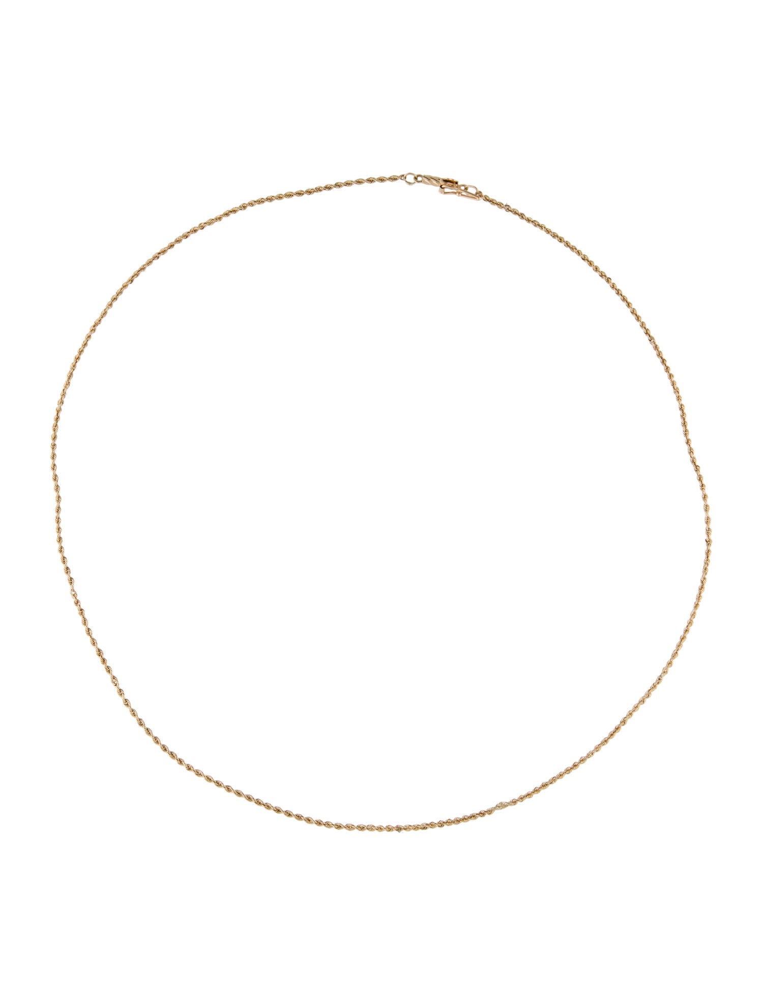 Necklace 14K Rope Chain Necklace