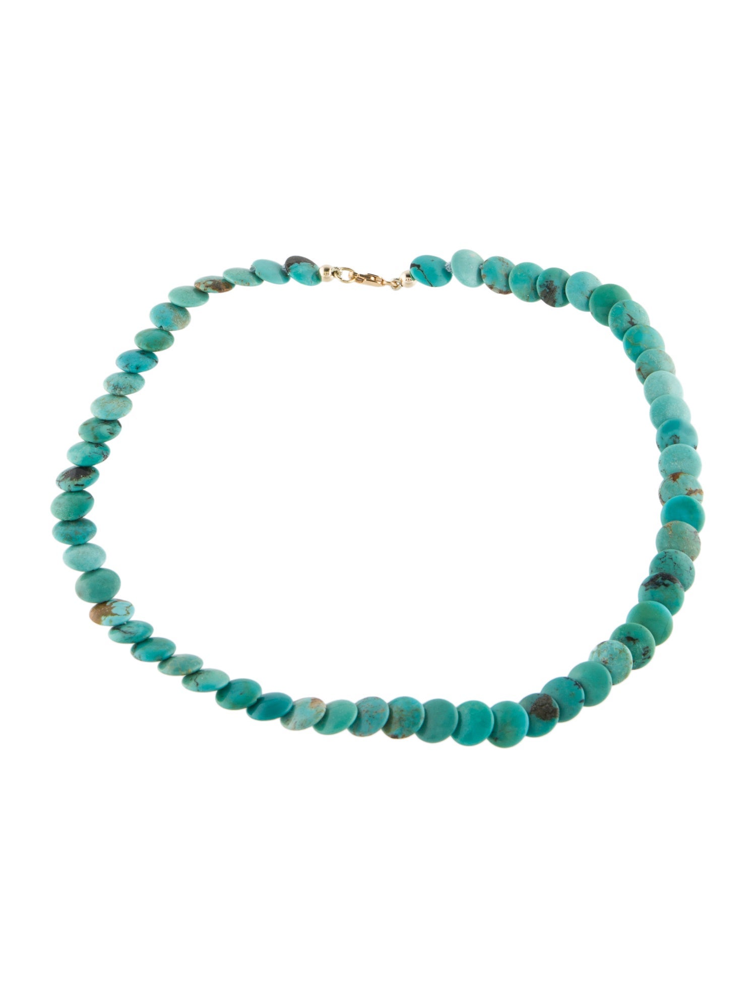 Necklace 22K Turquoise Bead