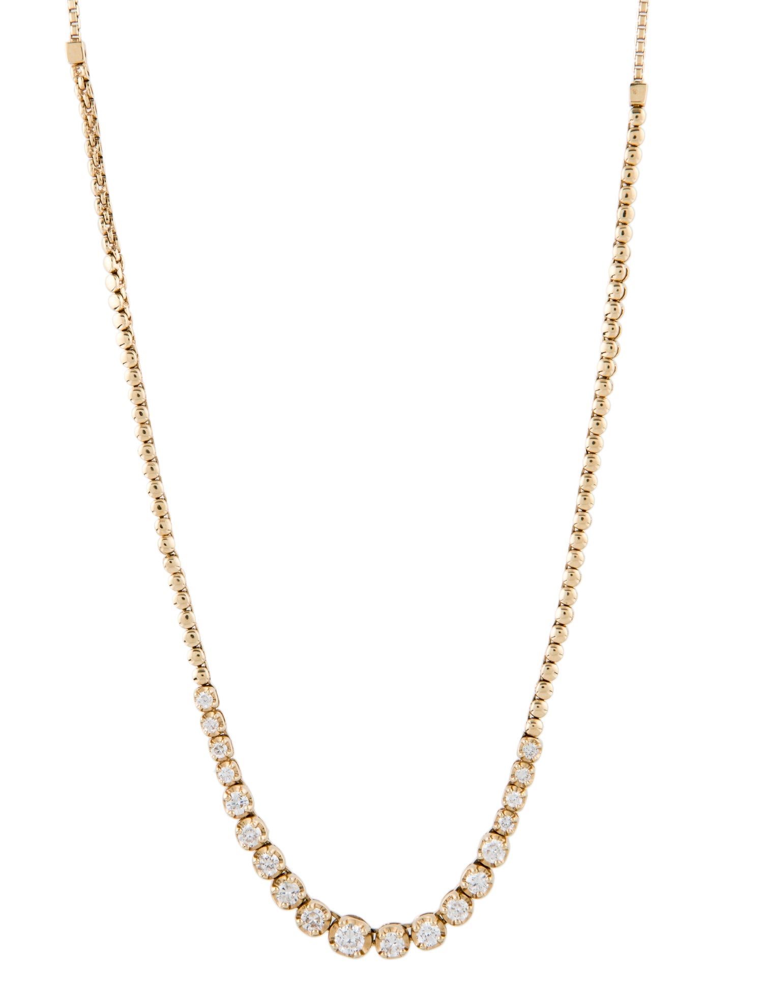 Necklace 14K Diamond Collar w/ Tags