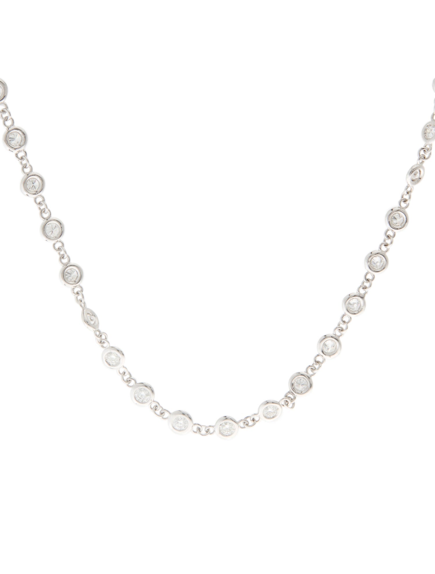 Necklace 14K 3.00ctw Diamond Station