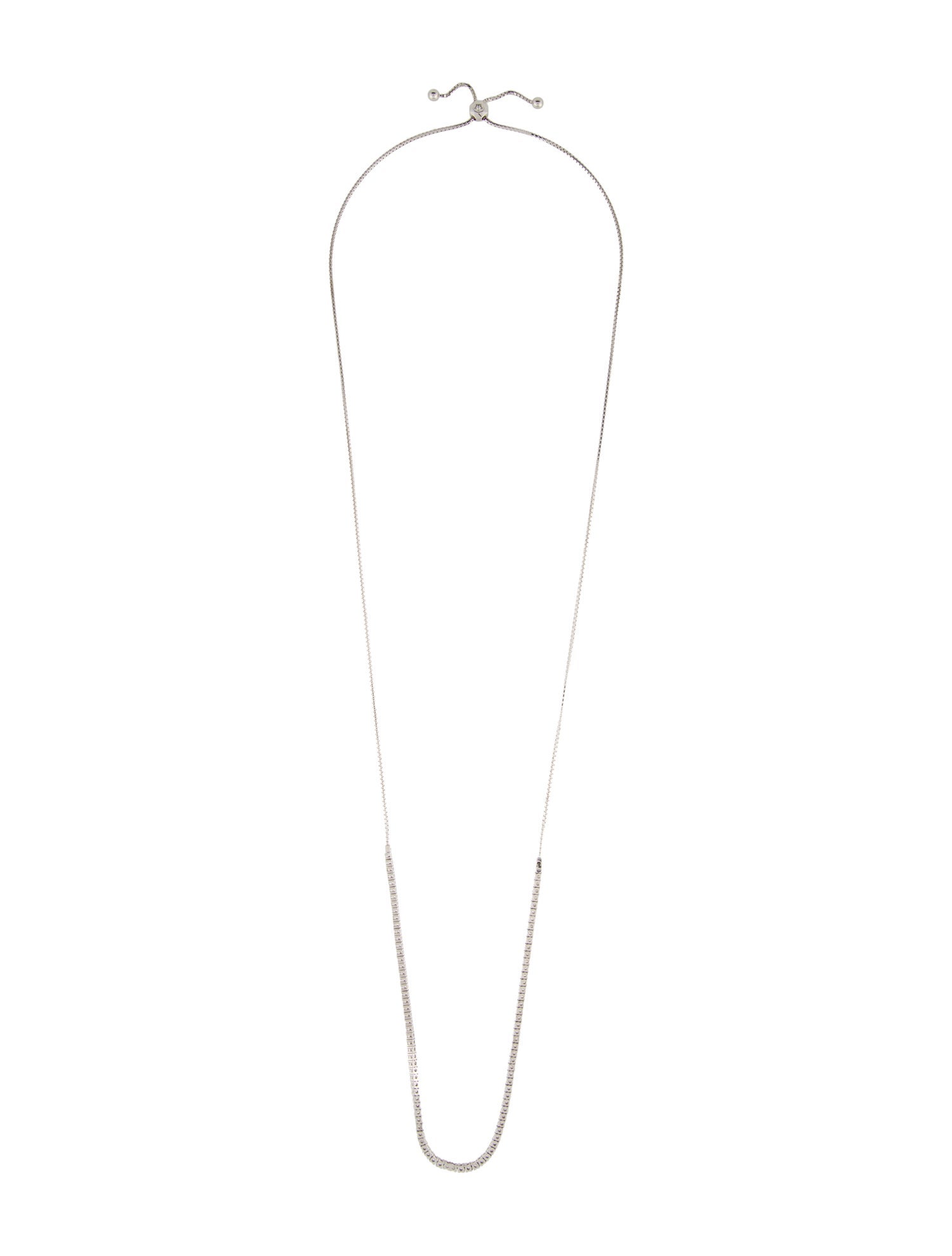 Necklace 14K 3.10ctw Diamond Adjustable Chain