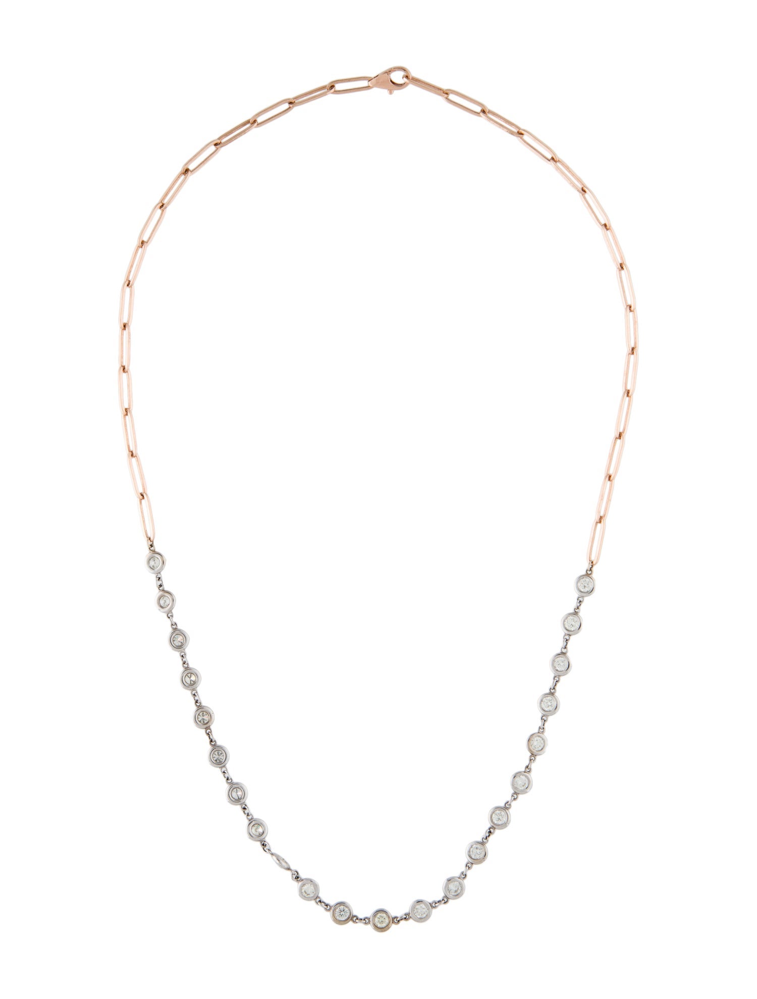 Necklace 14K 2.00ctw Diamond Station Necklace