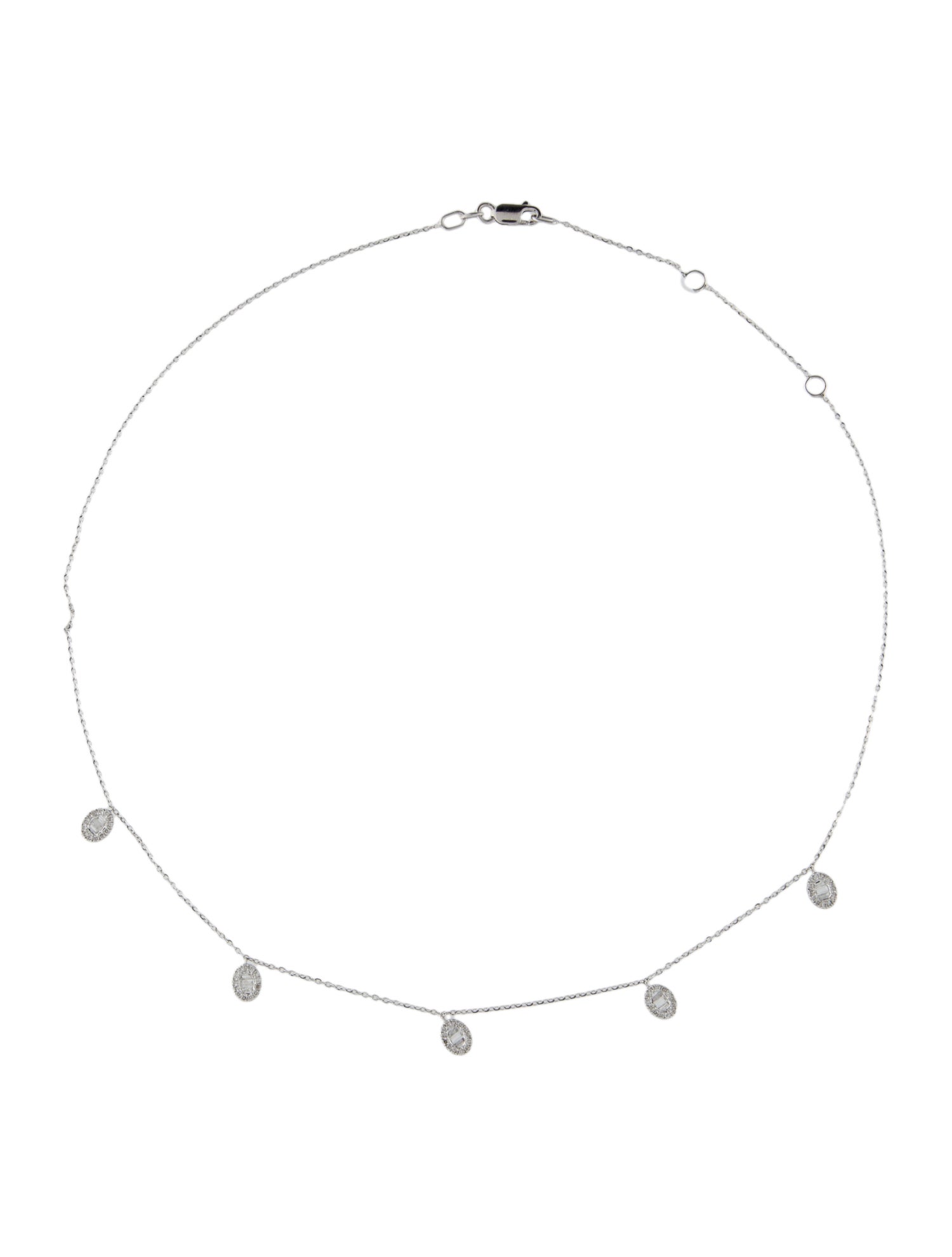 Necklace 14K Diamond Station Necklace