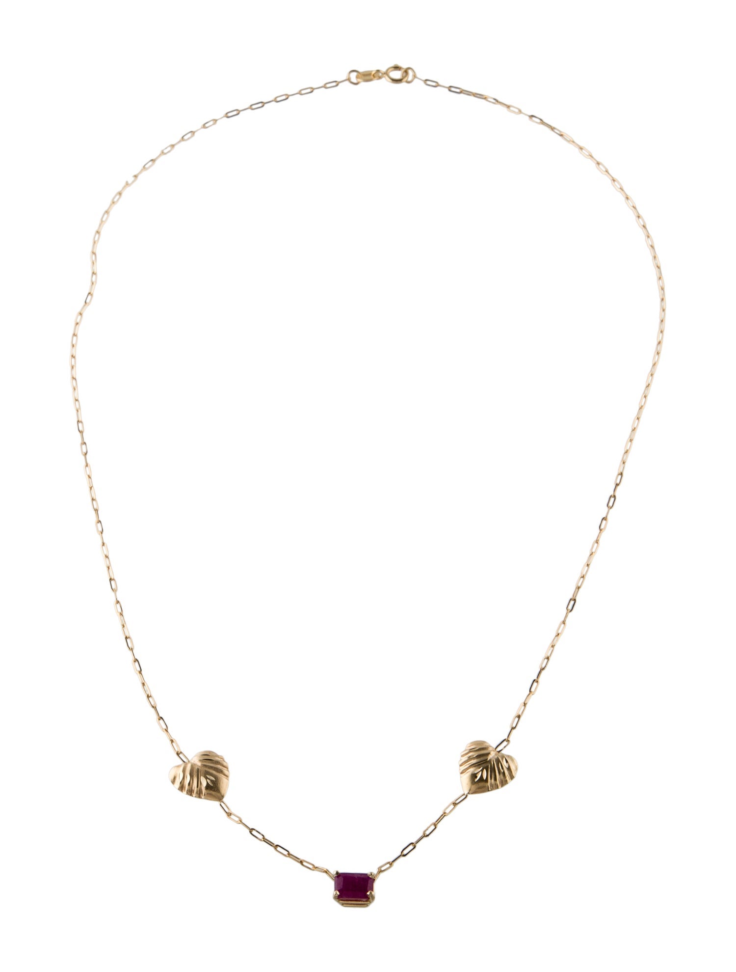 Necklace 14K Ruby Station