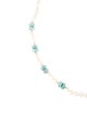 Necklace 14K Pectolite & Pearl Chain Necklace