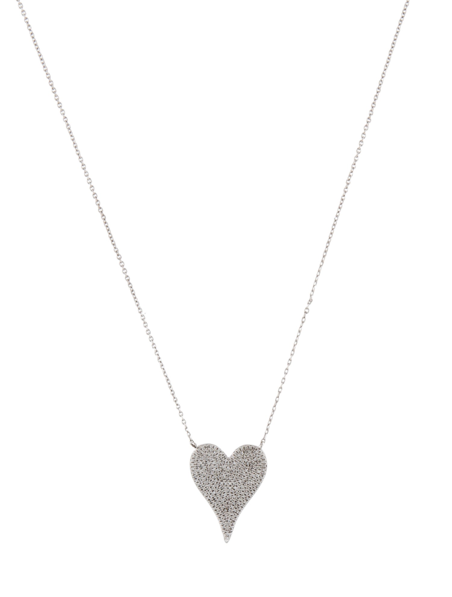 Necklace 14K Diamond Heart Pendant Necklace