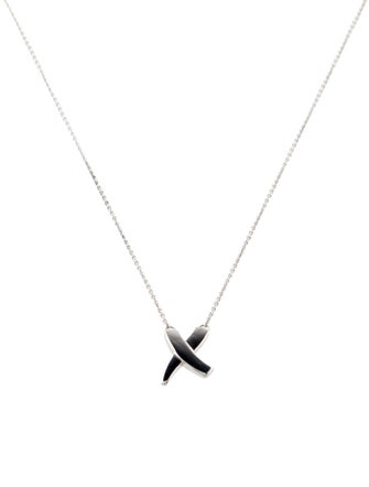 Necklace 14K 'X' Pendant Necklace