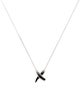 Necklace 14K 'X' Pendant Necklace