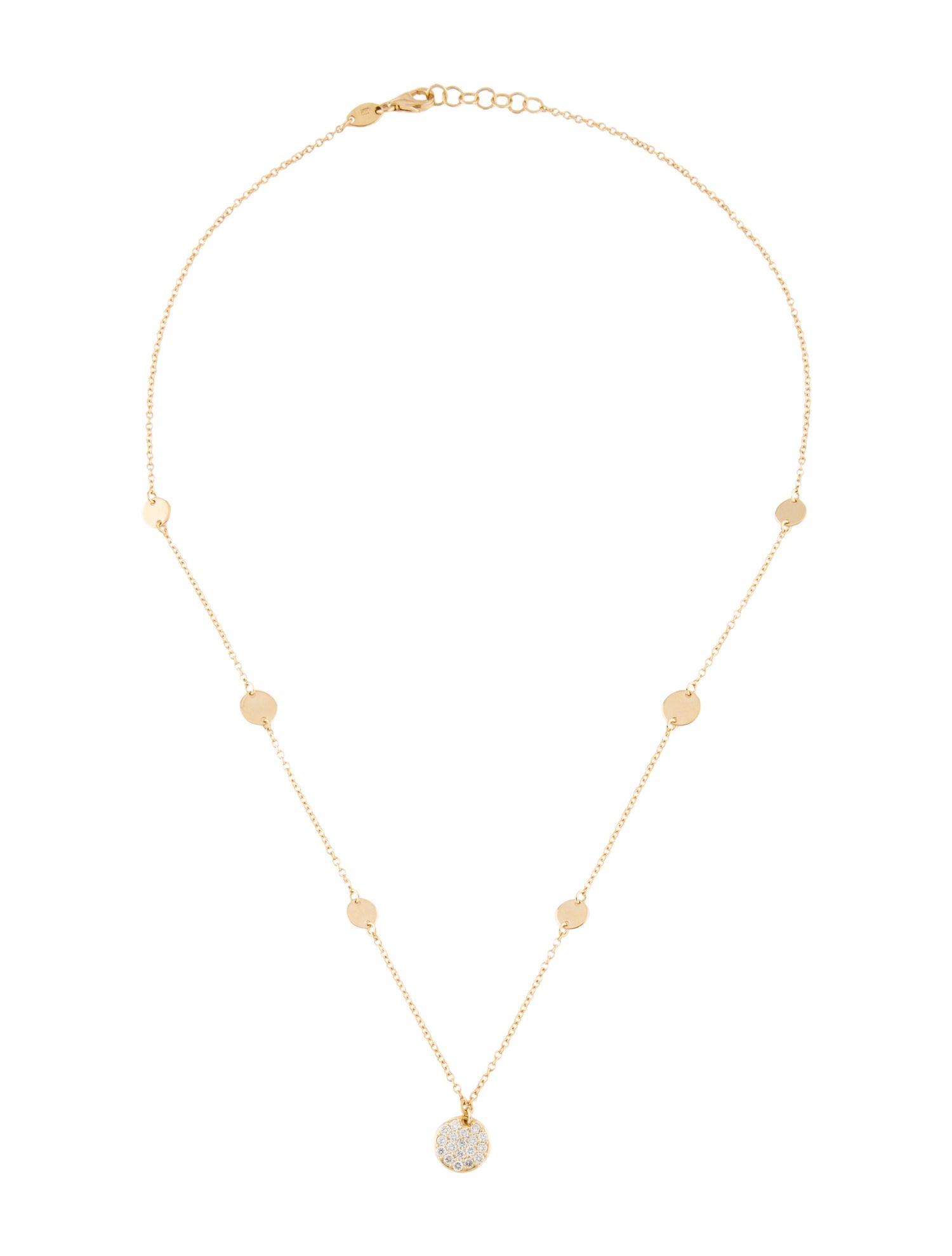 Necklace 18K Diamond Station Necklace