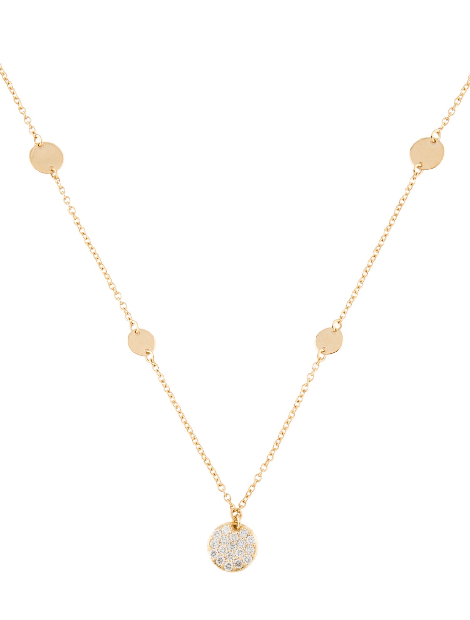 Necklace 18K Diamond Station Necklace