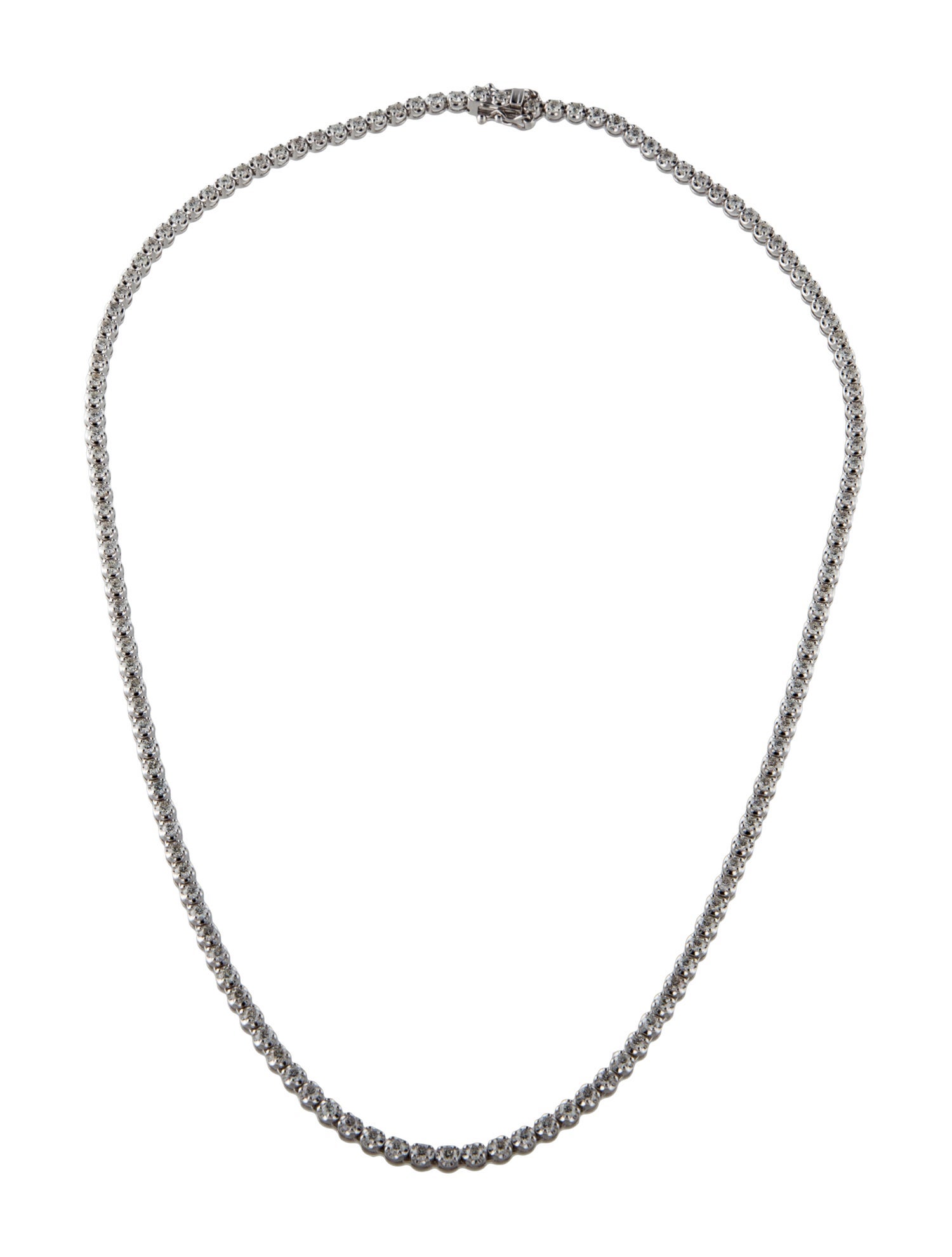 Necklace 14K 4.50ctw Diamond Tennis Collar w/ Tags