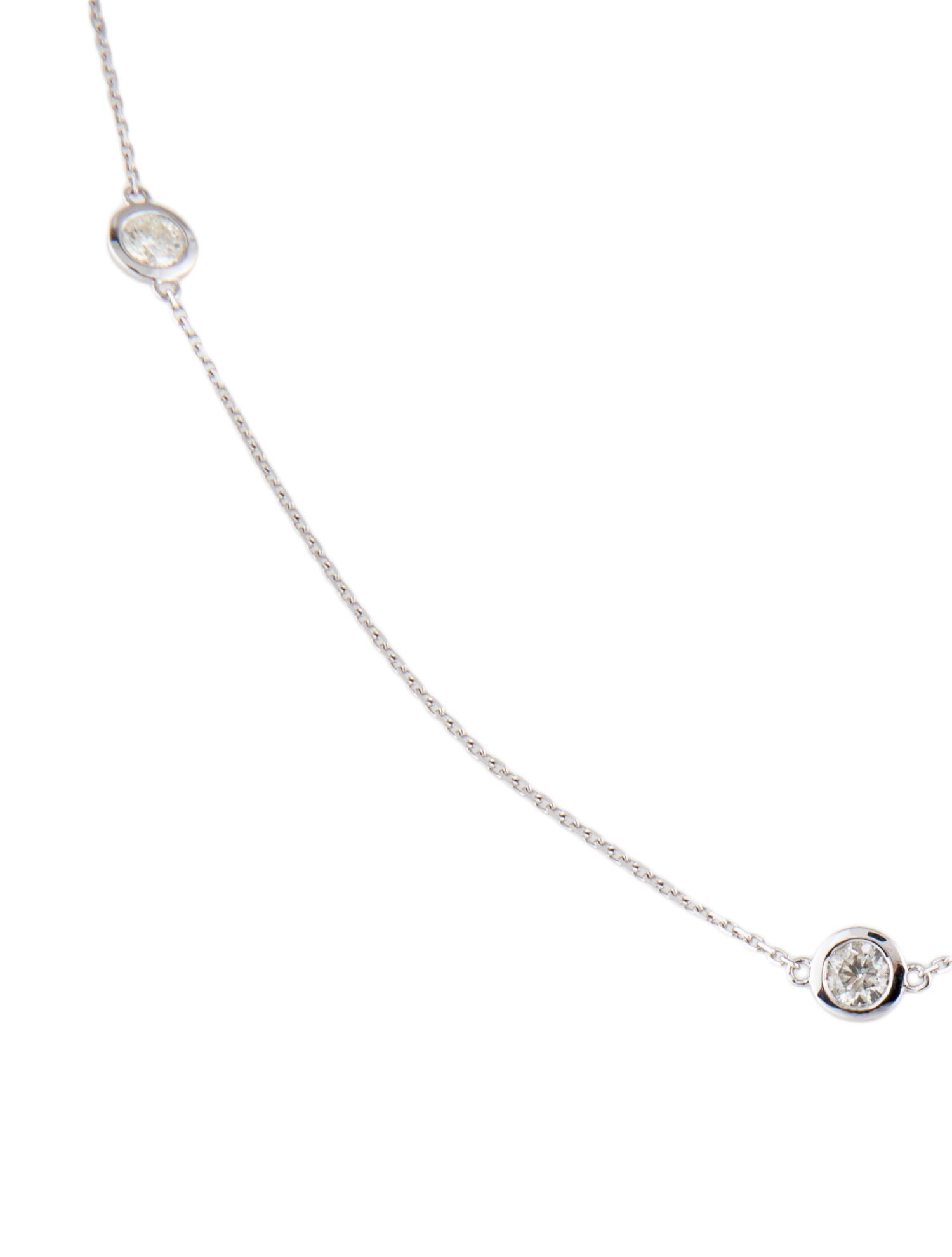Necklace 14K Diamond Station Necklace