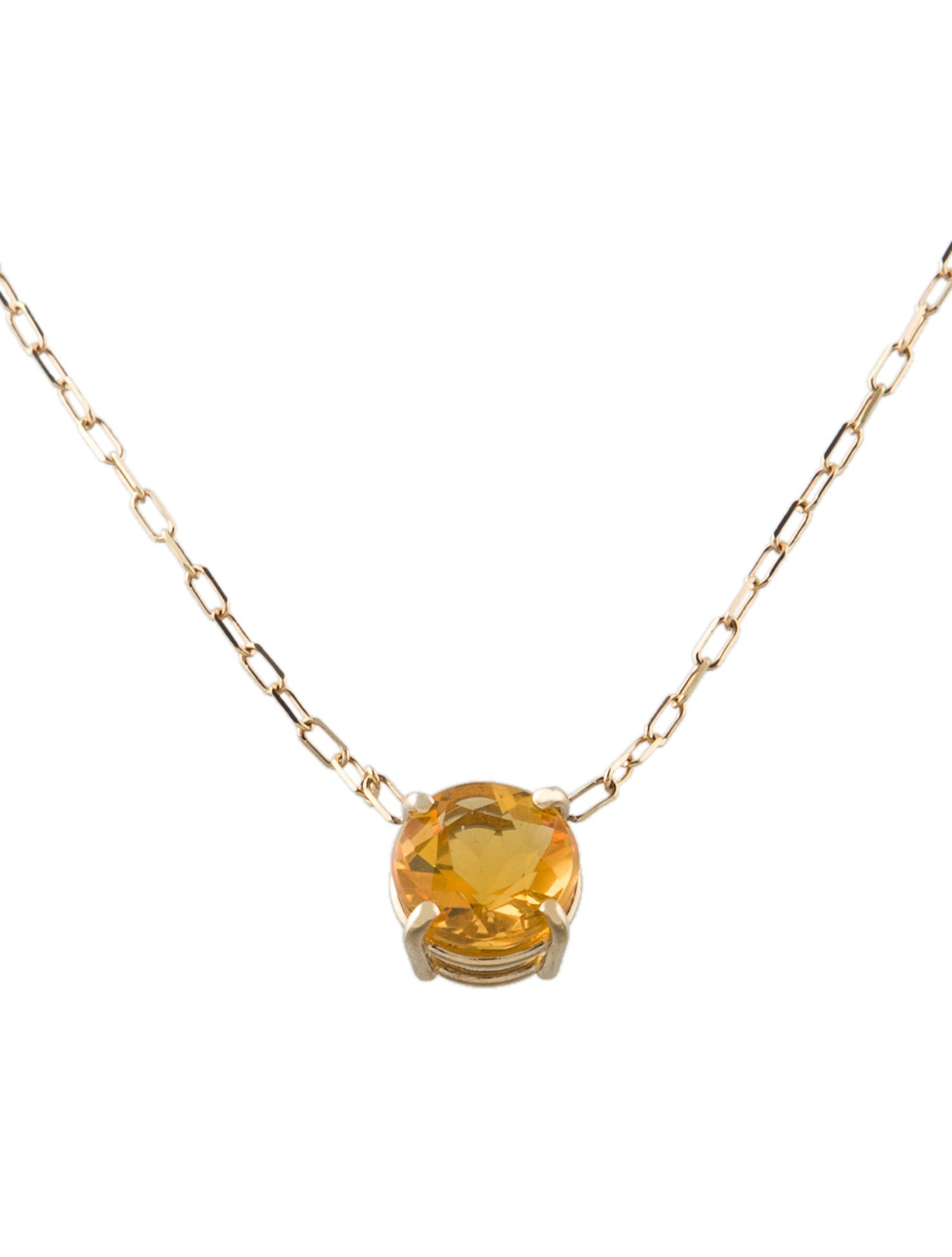 Necklace 14K 1.98ct Opal Pendant Necklace