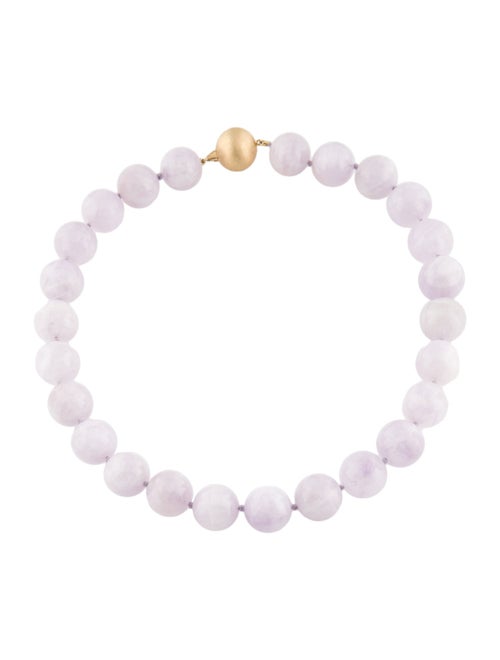 Necklace 14K Quartzite Bead Strand