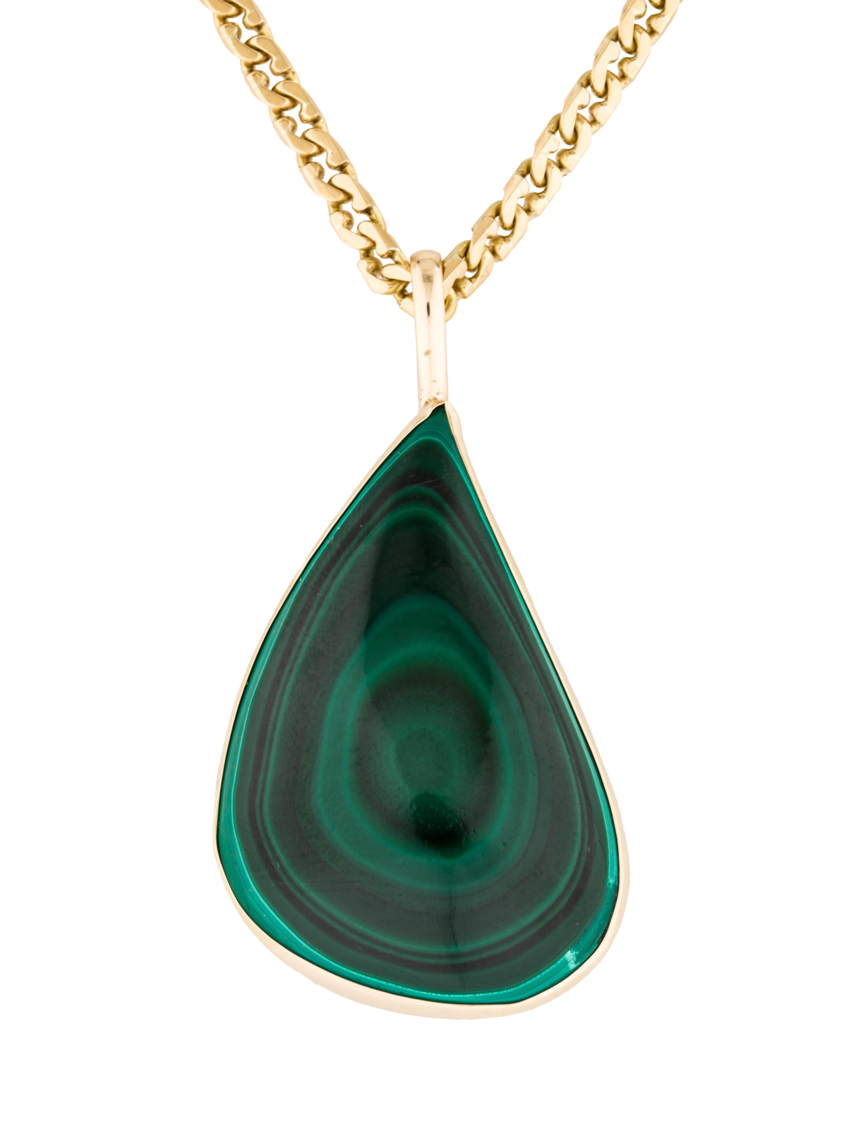 Necklace Malachite Pendant Necklace Necklaces NECKL27097 The RealReal