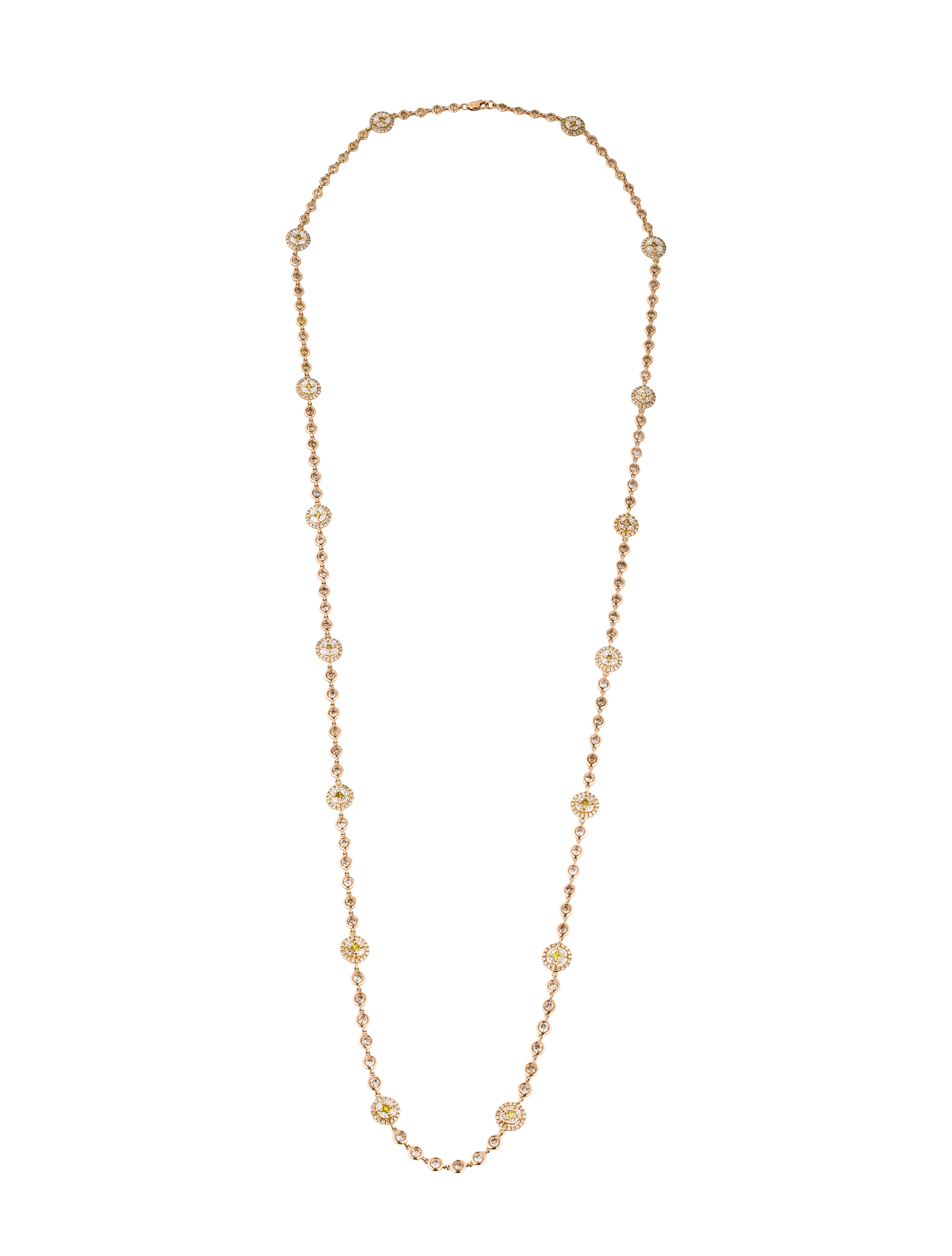 Necklace 18K Mixed Cut Diamond Necklace Necklaces NECKL27187 The