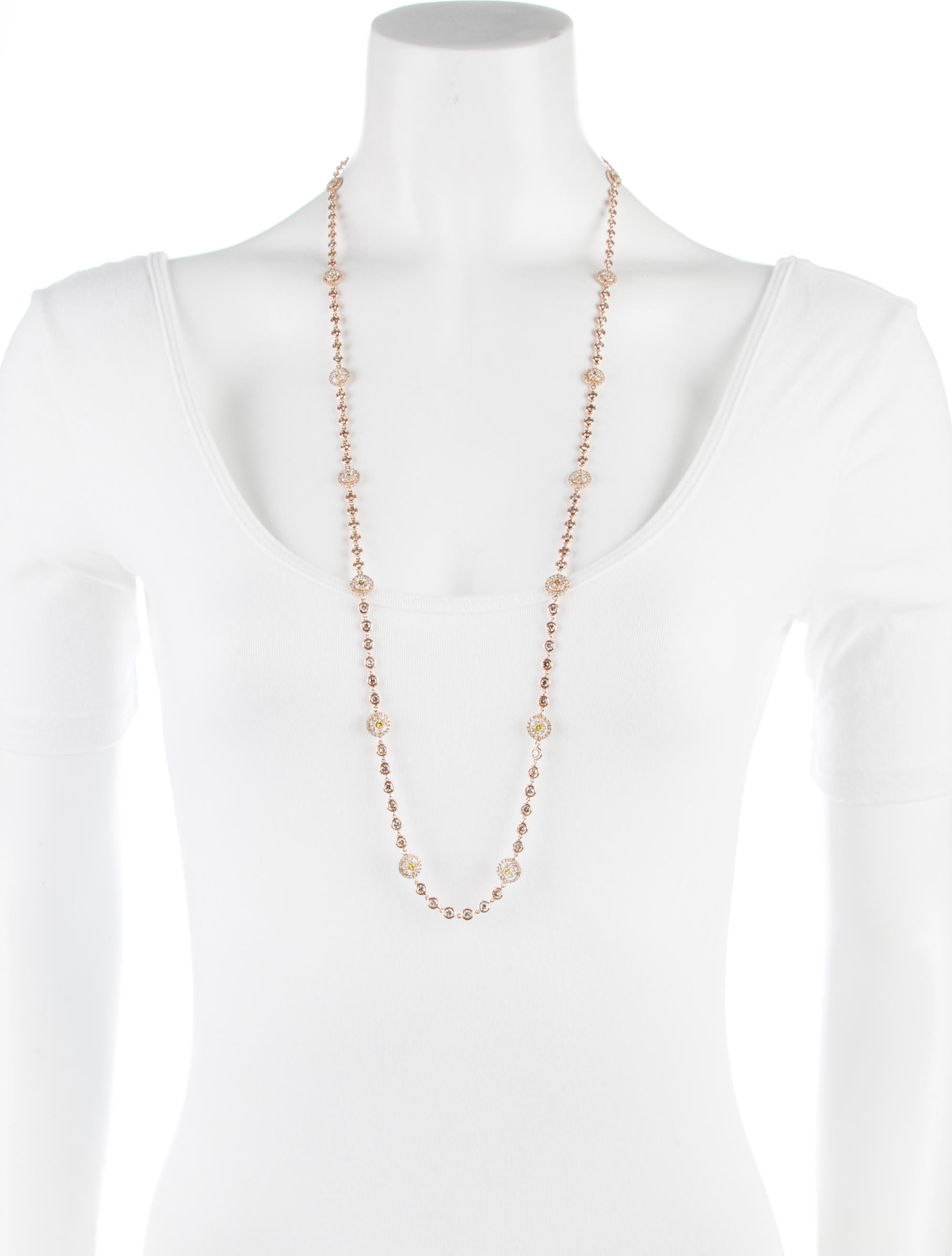 18K Mixed Cut Diamond Necklace Necklaces NECKL27187 The RealReal