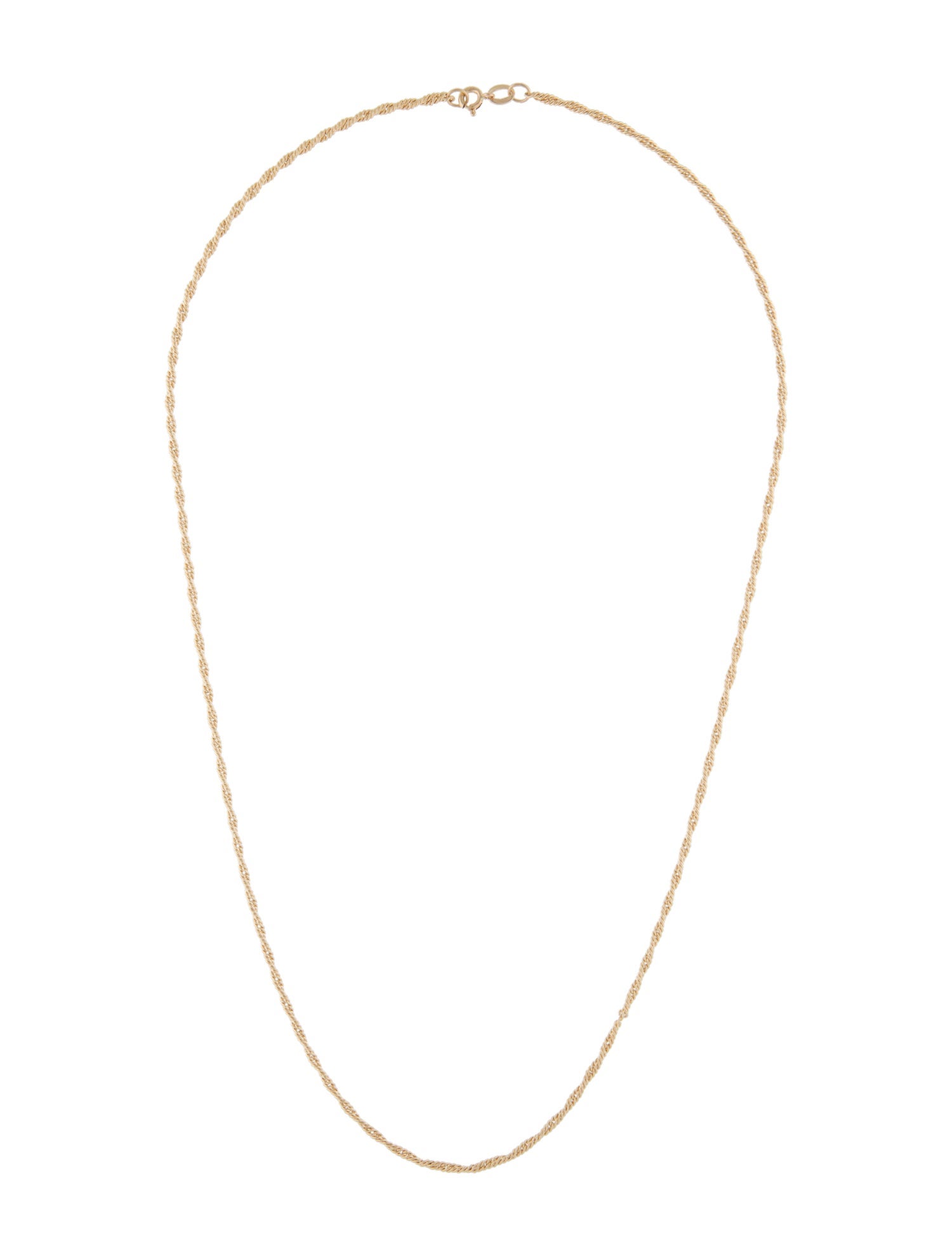 Necklace 14K Twisted Rope Chain