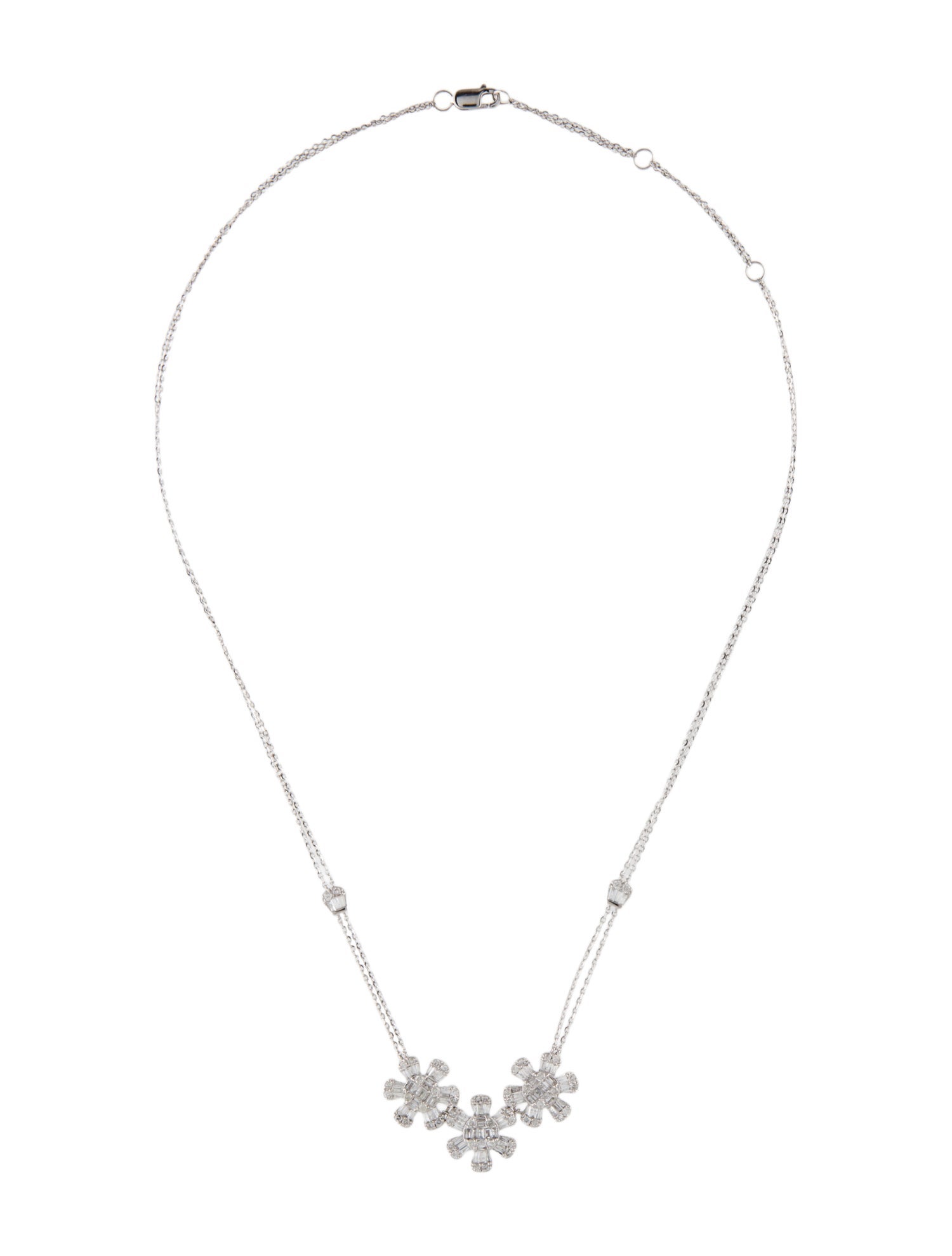 Necklace 14K 1.14ctw Diamond Station Necklace