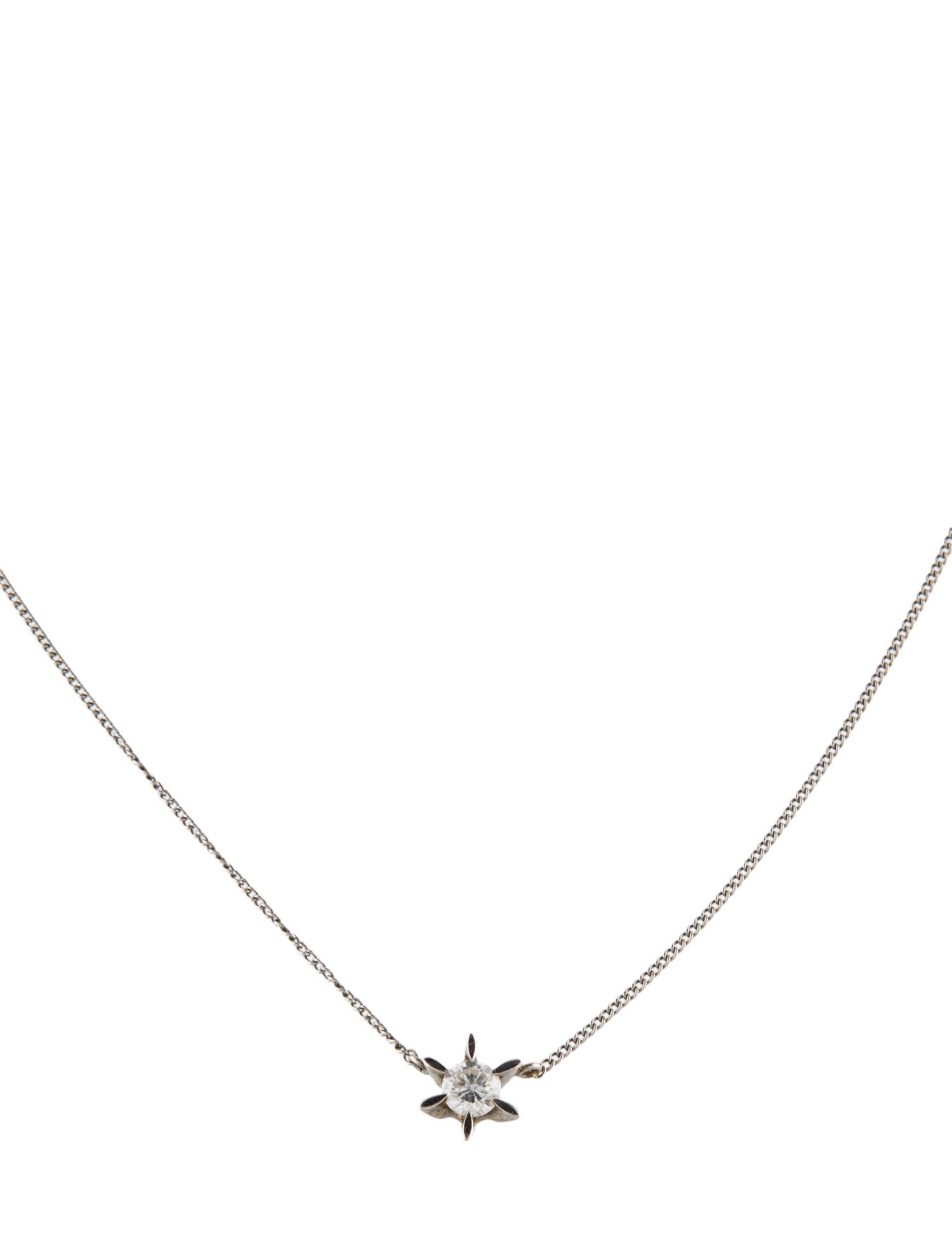 Necklace Platinum Diamond Pendant Necklace