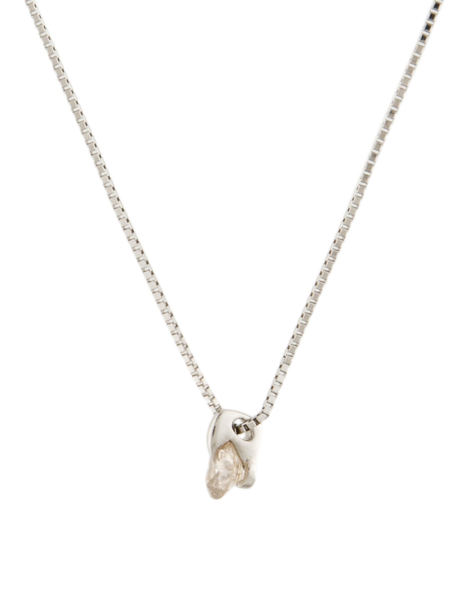 Necklace Platinum Diamond Pendant Necklace