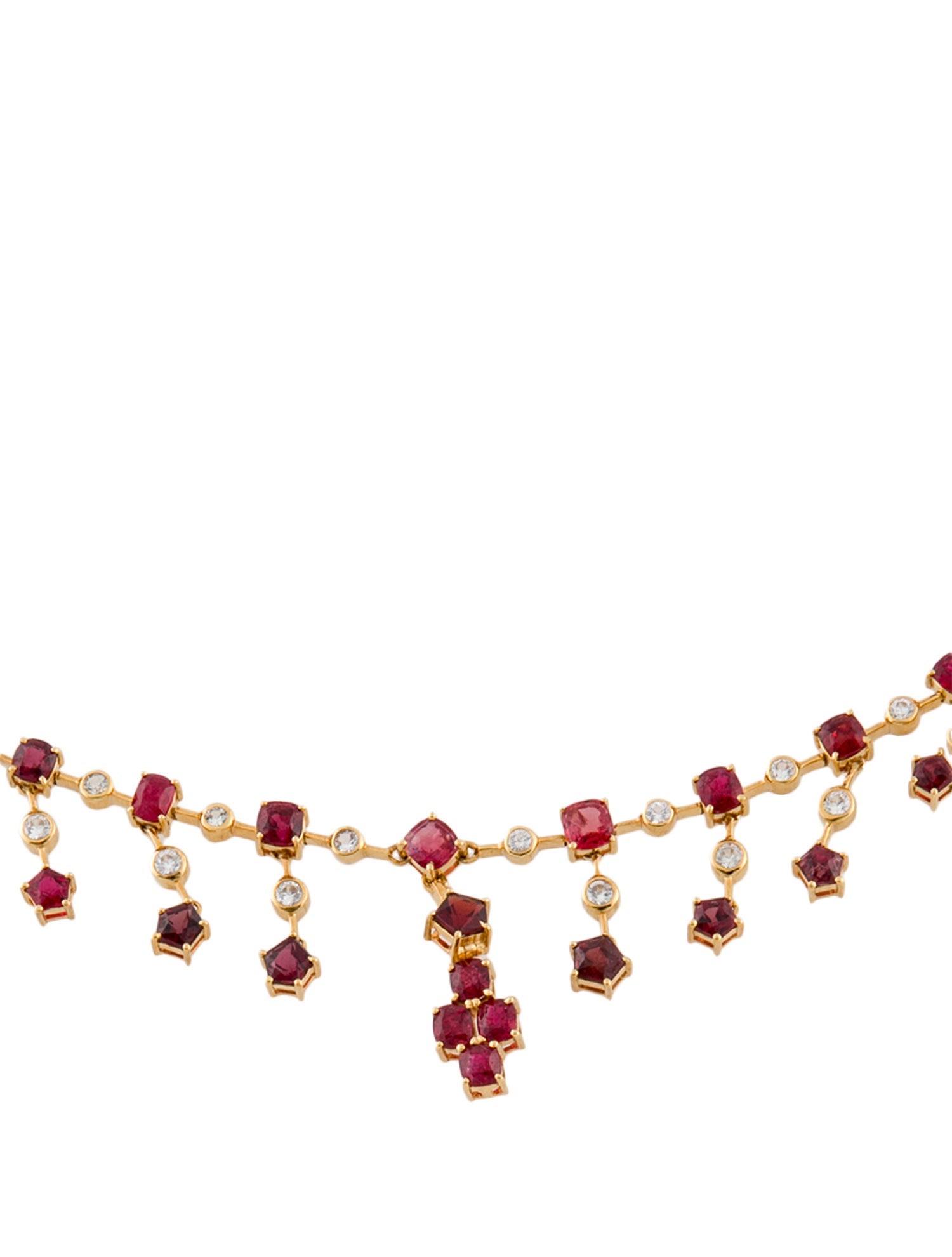 Necklace 18K Spinel & Zircon Collar