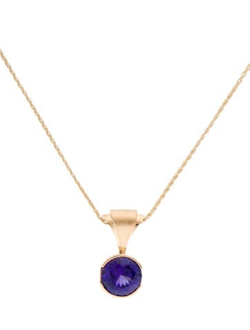 Necklace Pendant 14K 7.71ct Tanzanite
