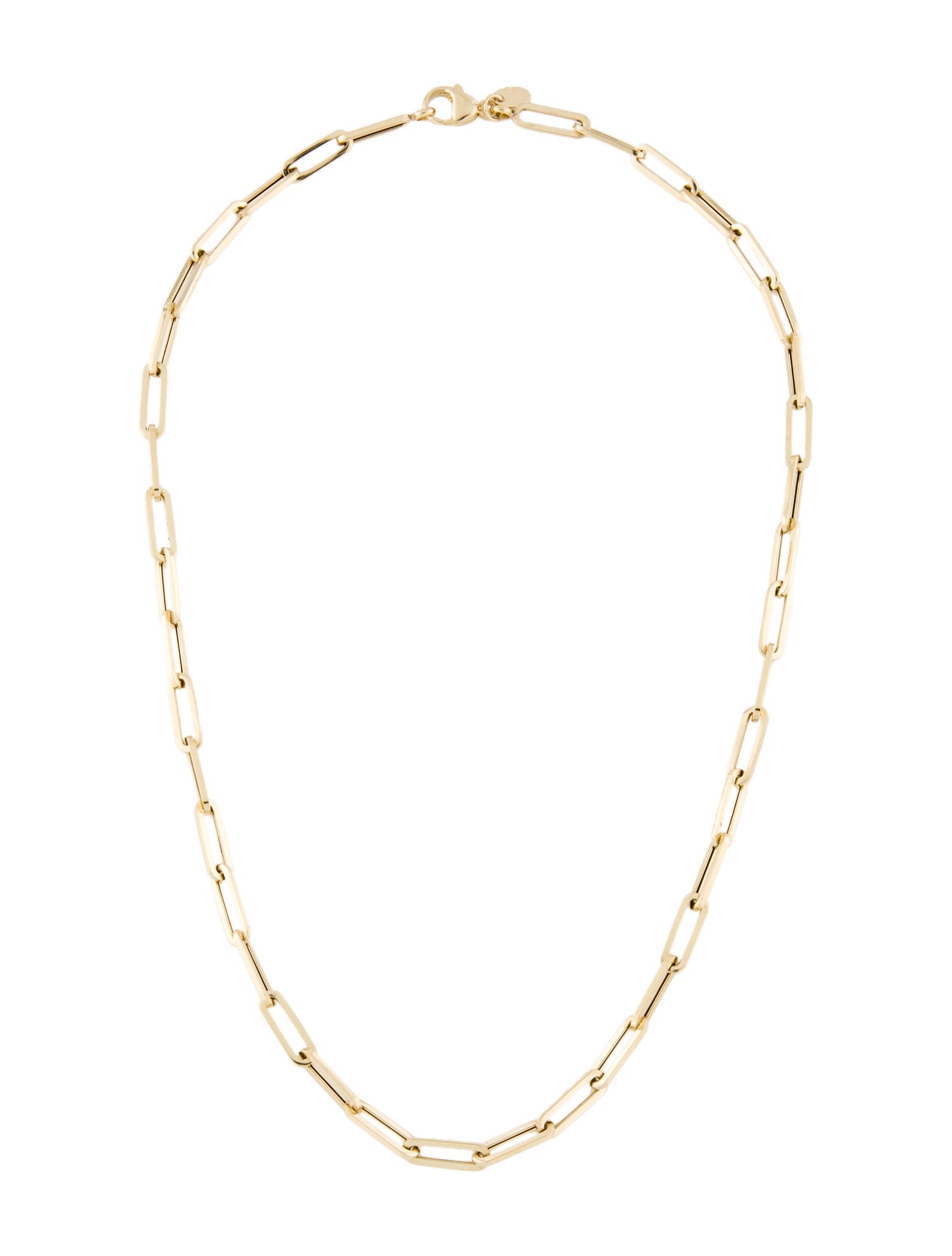 Necklace 14K Paperclip Link Chain Necklace