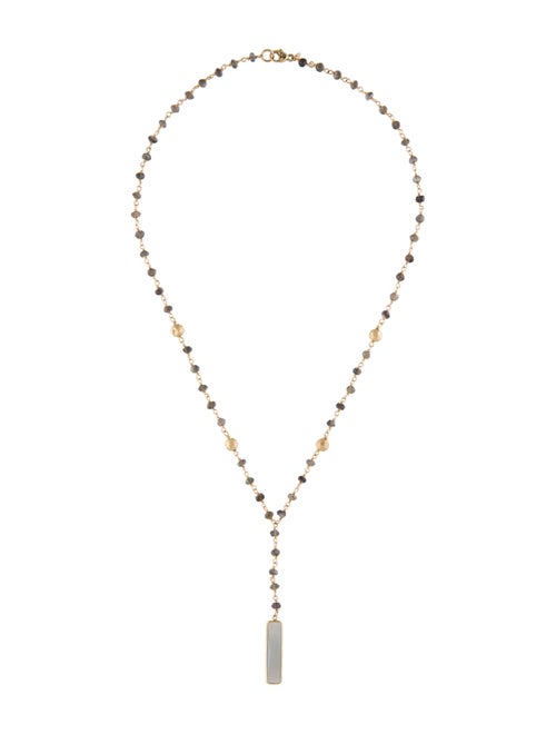 Necklace 14K Moonstone lavalier Necklace