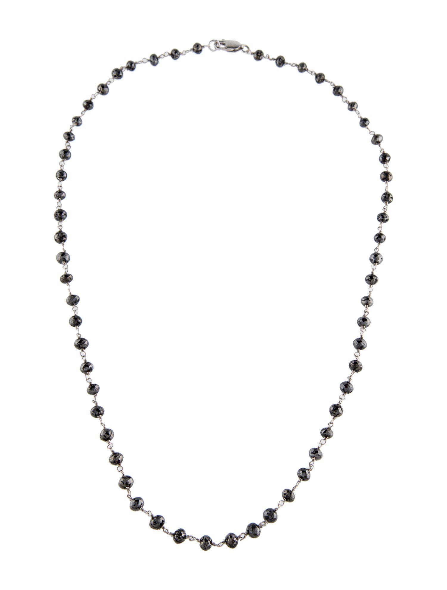 Necklace 18K Diamond Bead Necklace