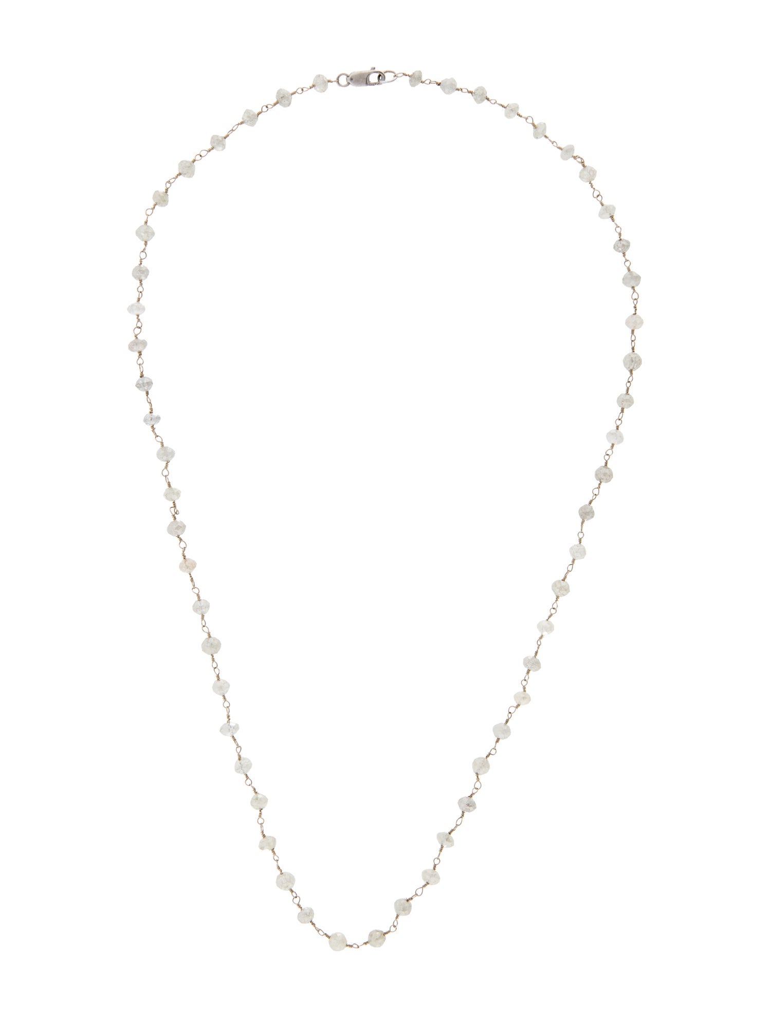 Necklace Diamond Beaded Station Chain Necklace