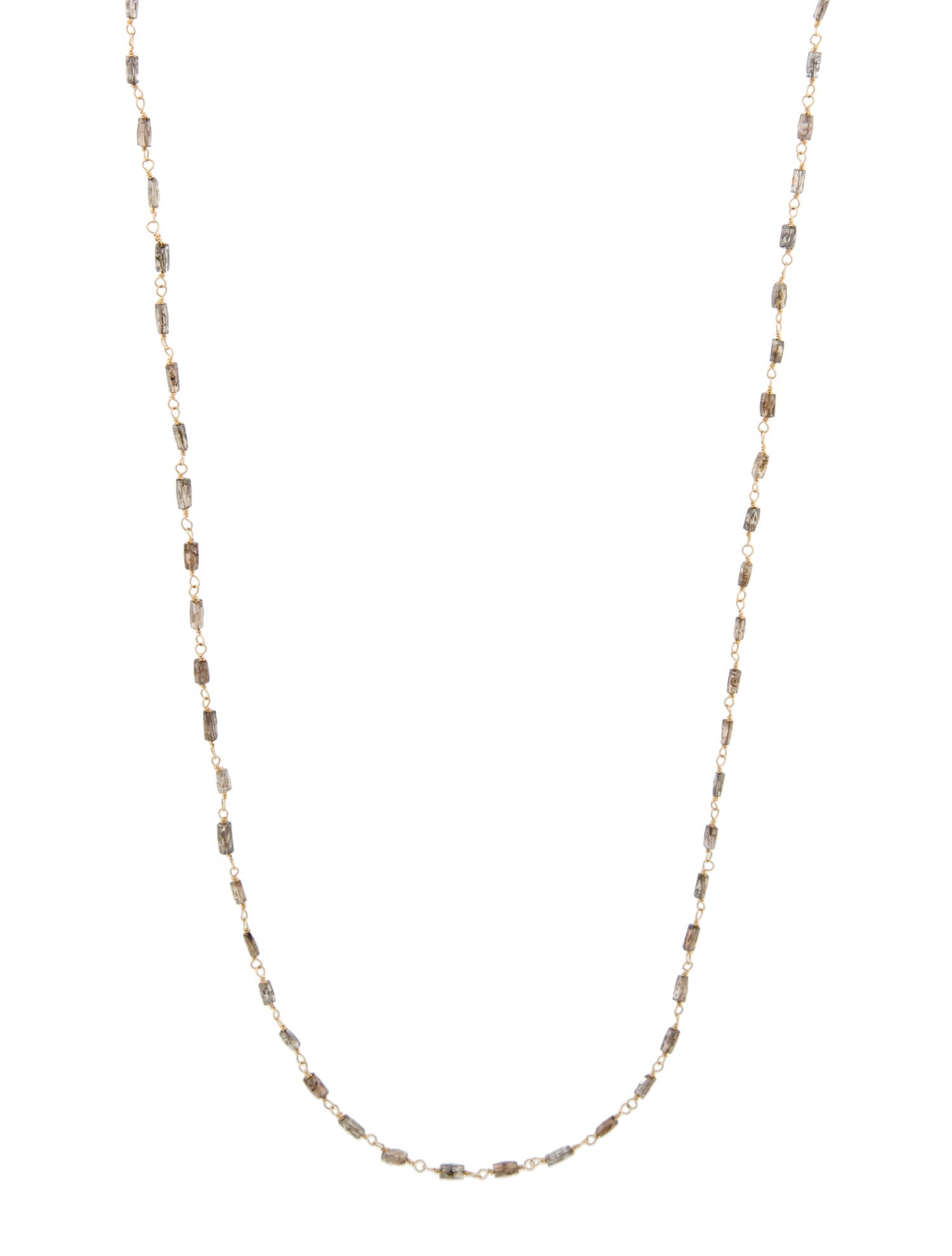 Necklace 18K Diamond Station Chain Necklace