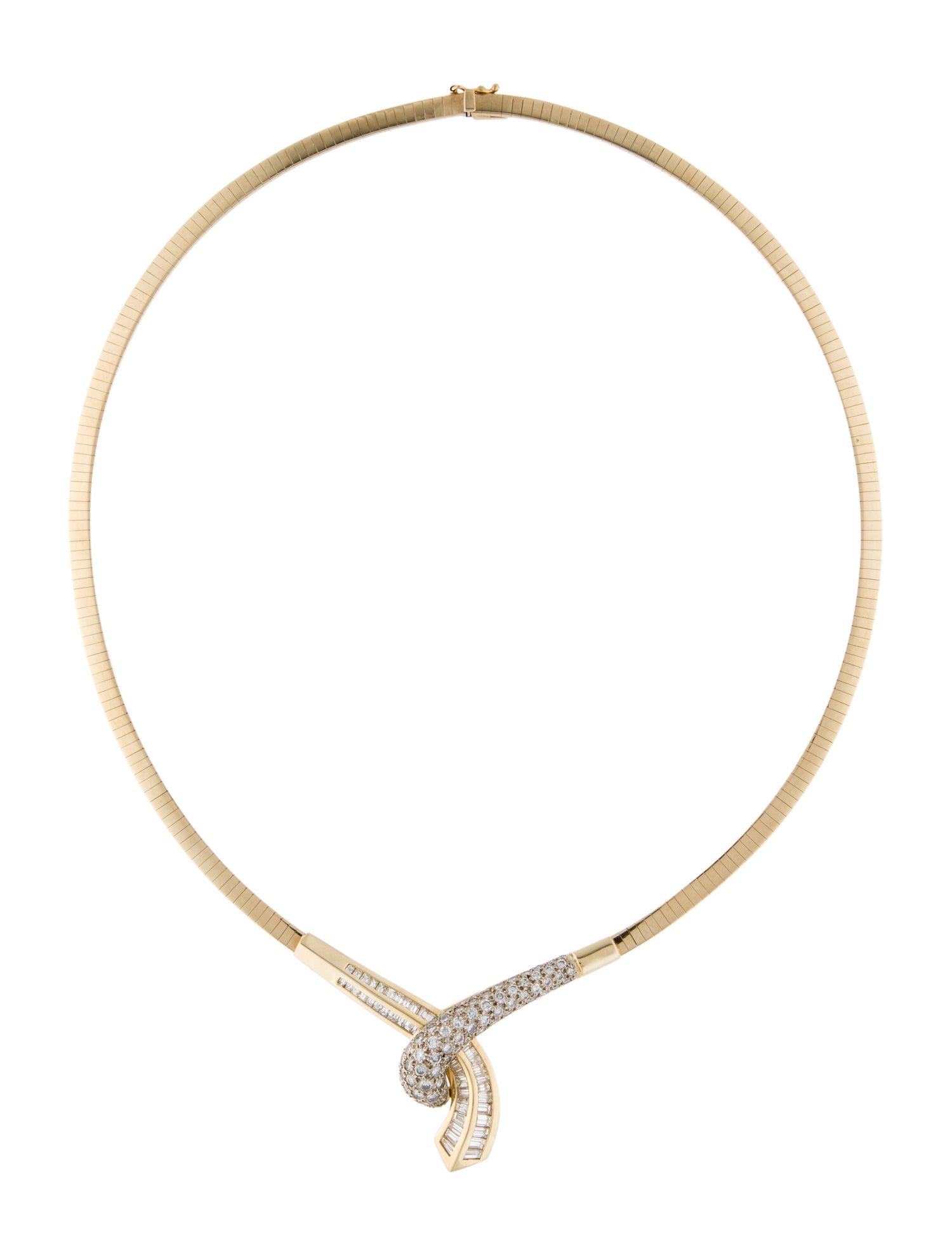 Necklace 14K 3.52ctw Diamond Collar Necklace