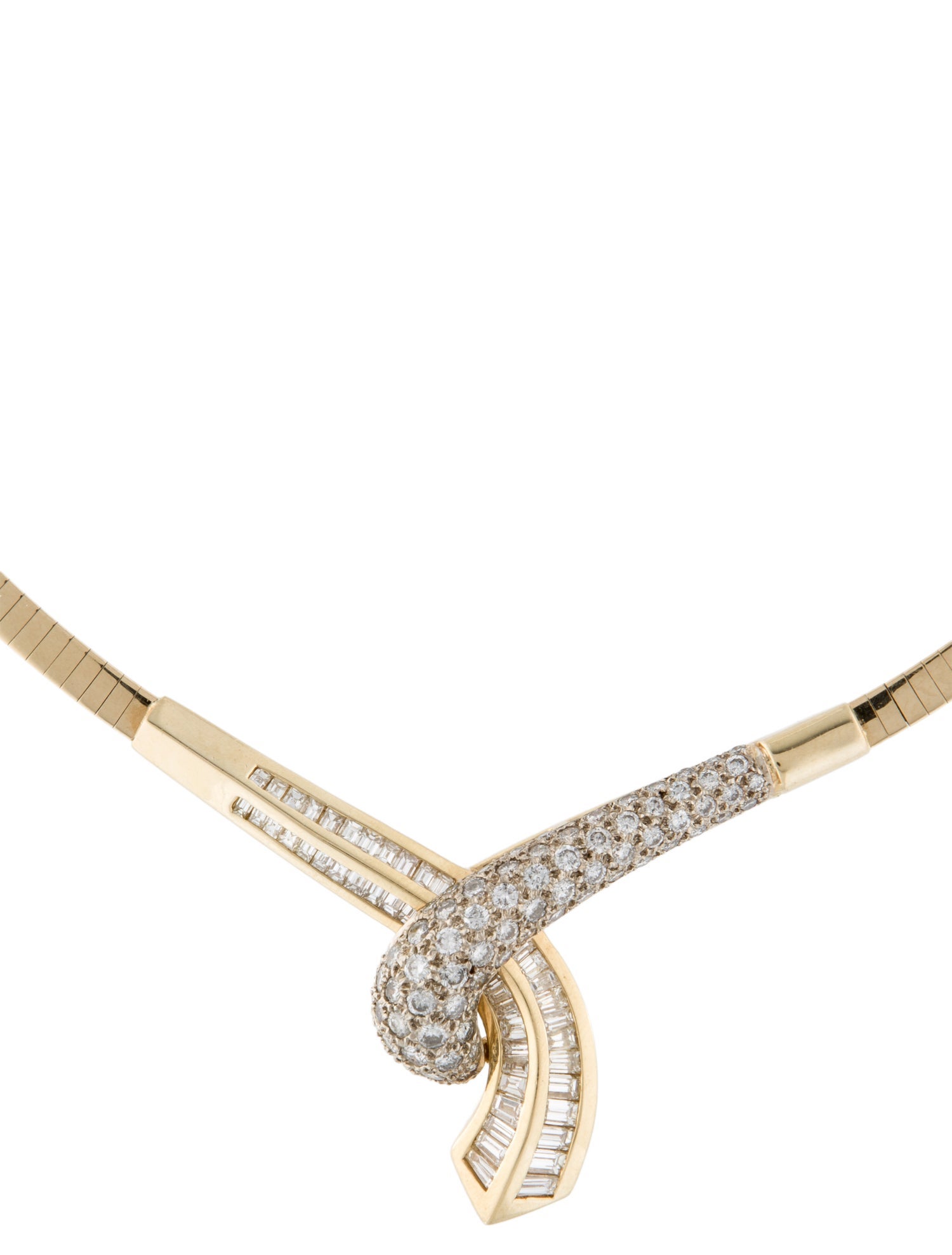 Necklace 14K 3.52ctw Diamond Collar Necklace