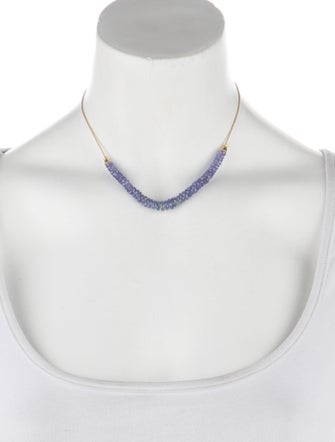 Necklace 18K Tanzanite Beaded Necklace