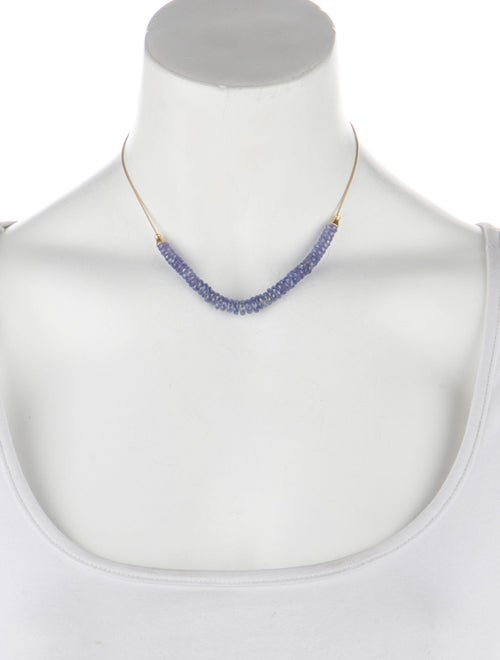 Necklace 18K Tanzanite Beaded Necklace