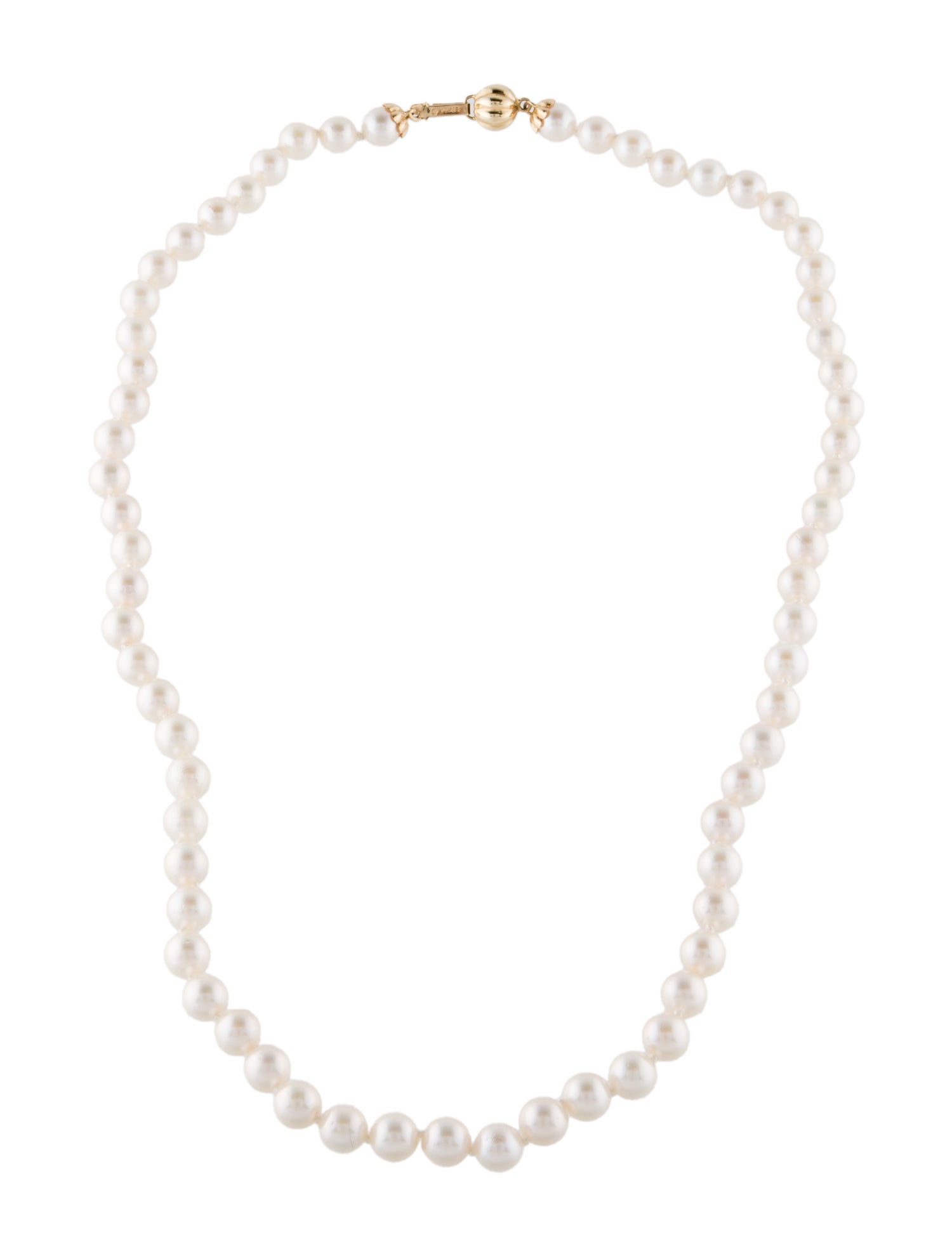 Necklace 14K Pearl Strand Necklace