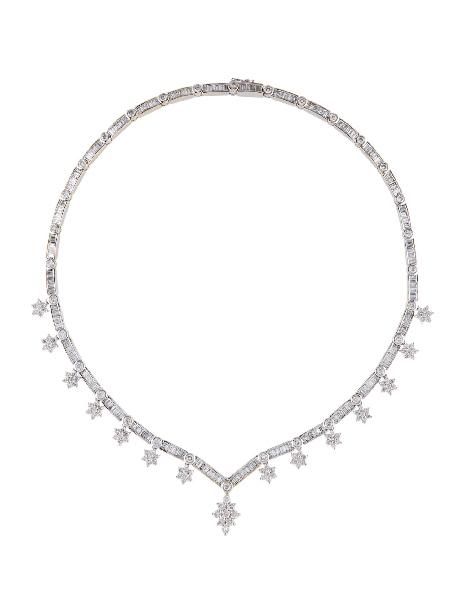 Necklace 18K 10.97ctw Diamond Lavalier Necklace