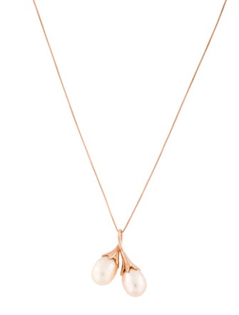 Necklace 14K Pearl Pendant Necklace